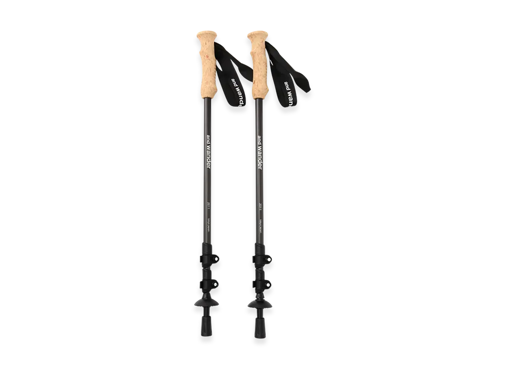and wander Carbon Trekking Pole "Black"