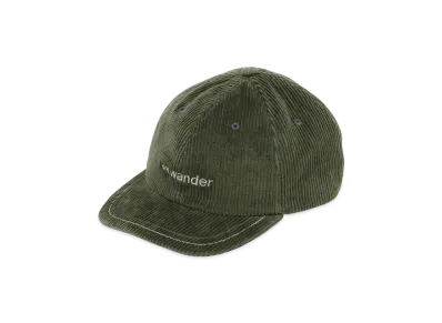 and wander Corduroy Cap "Green"
