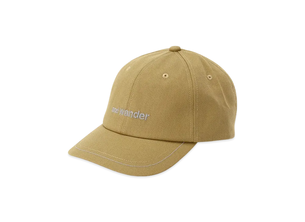 and wander Cotton Twill Cap "Beige"