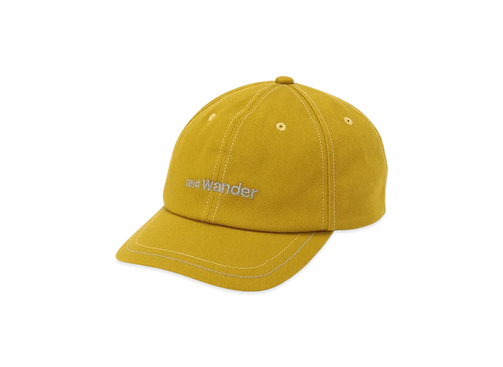 and wander Cotton Twill Cap "Yellow"