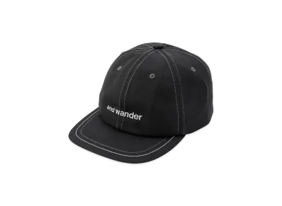 and wander Cotton Twill Cap "Black"