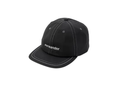 and wander Cotton Twill Cap "Black"