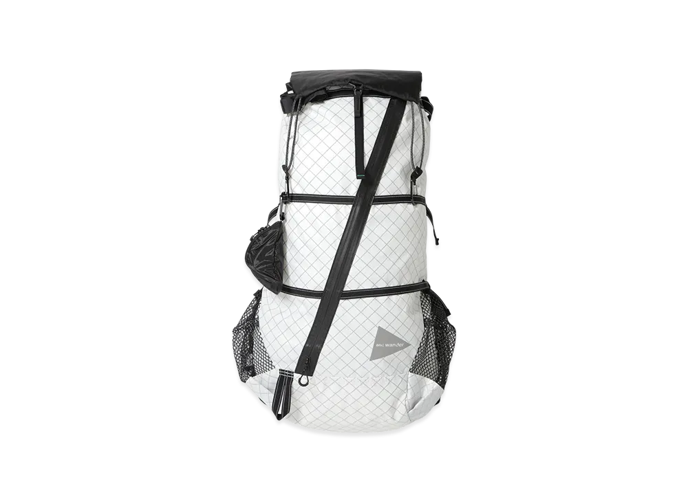 and wander Ecopak 45L Backpack "Off White"