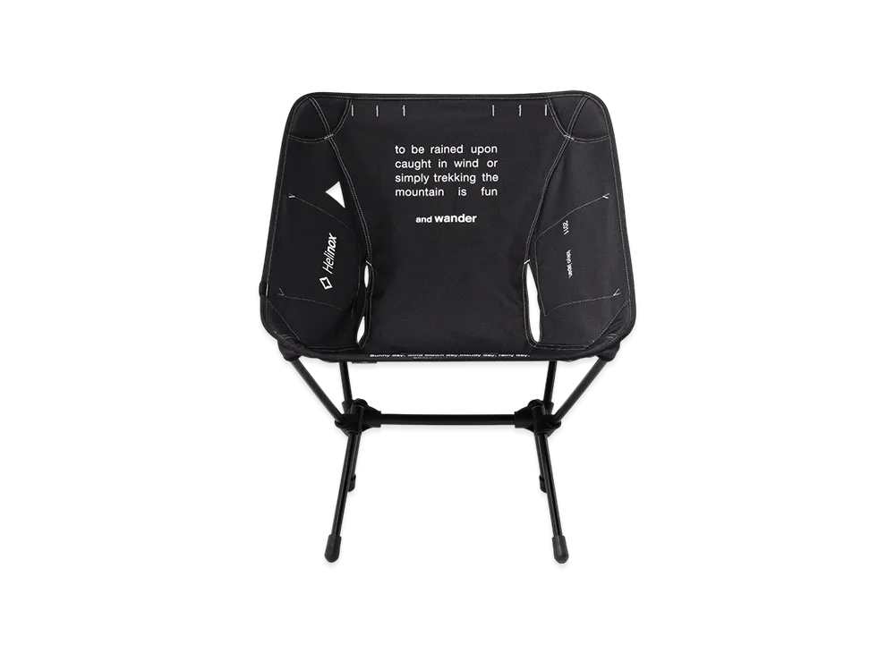and wander x Helinox Folding Chair One "Black"