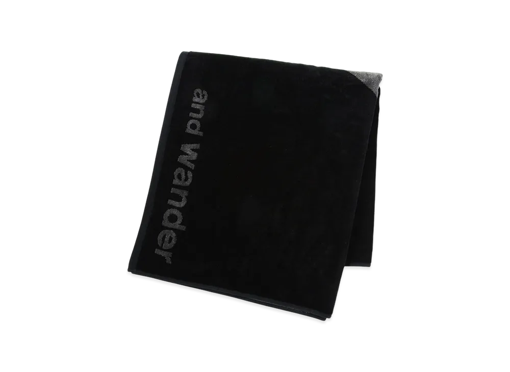 and wander Jacquard Towel "Charcoal"