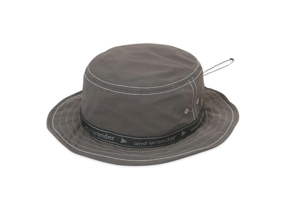 and wander JQ Tape Hat "Gray"