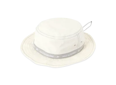 and wander JQ Tape Hat "Off White"