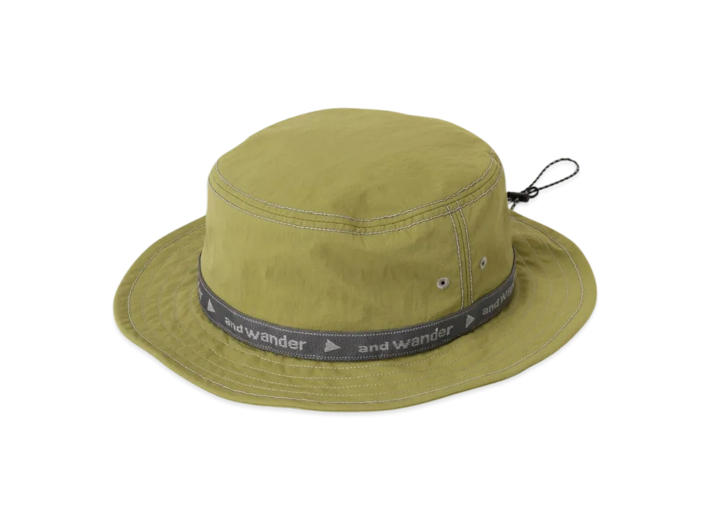 and wander JQ Tape Hat "Green"