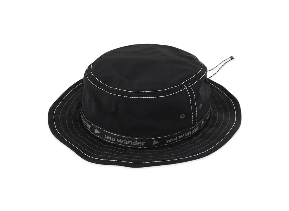and wander JQ Tape Hat "Black"