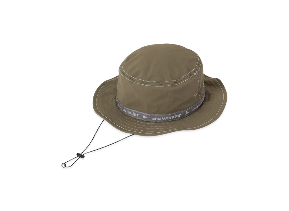 and wander JQ Tape Hat "Khaki"