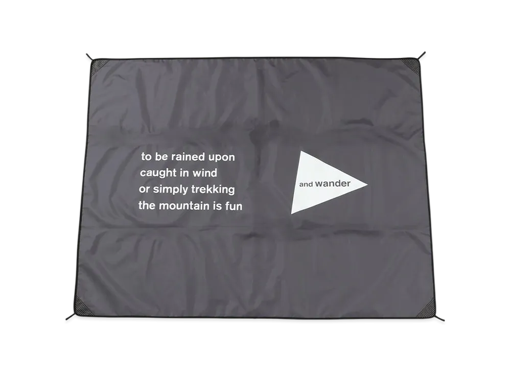and wander Leisure Ground Sheet "Charcoal"