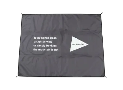 and wander Leisure Ground Sheet "Charcoal"