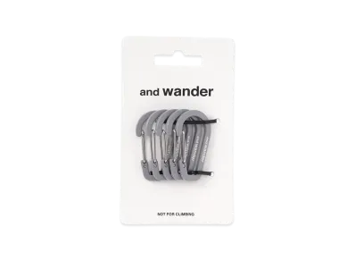 and wander Mini Carabiner Set "Gray"