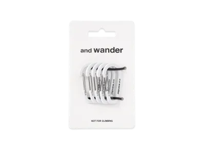 and wander Mini Carabiner Set "Off White"
