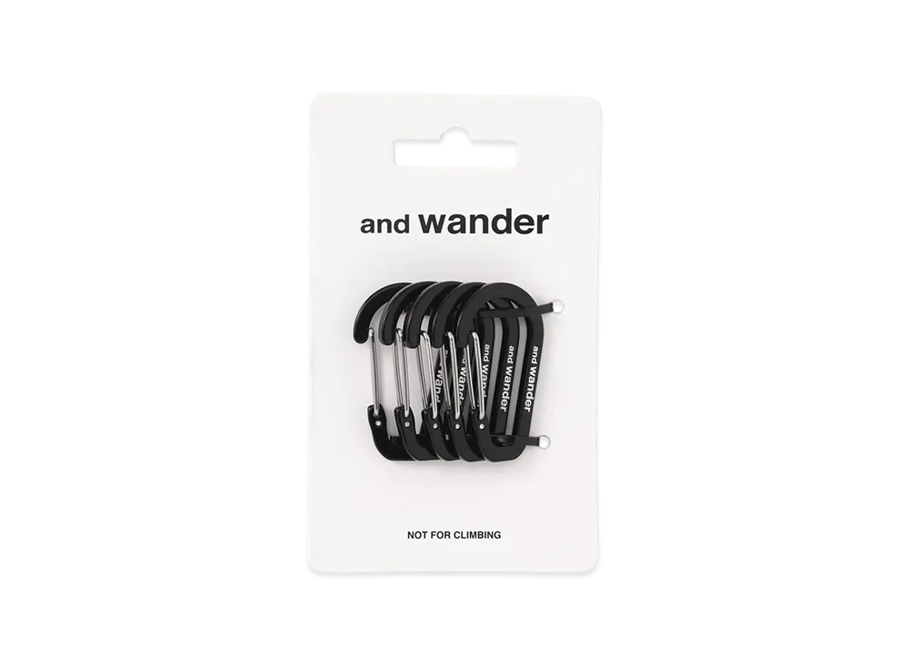and wander Mini Carabiner Set "Black"
