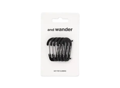 and wander Mini Carabiner Set "Black"