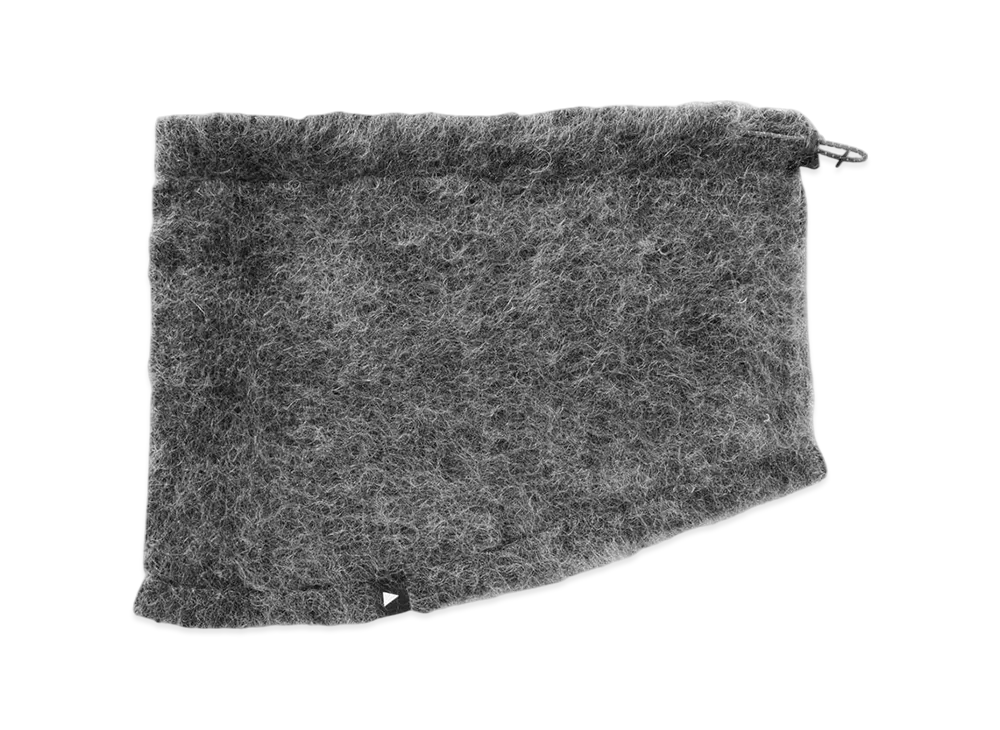 and wander Mohair Wool Neck Warmer "Gray"