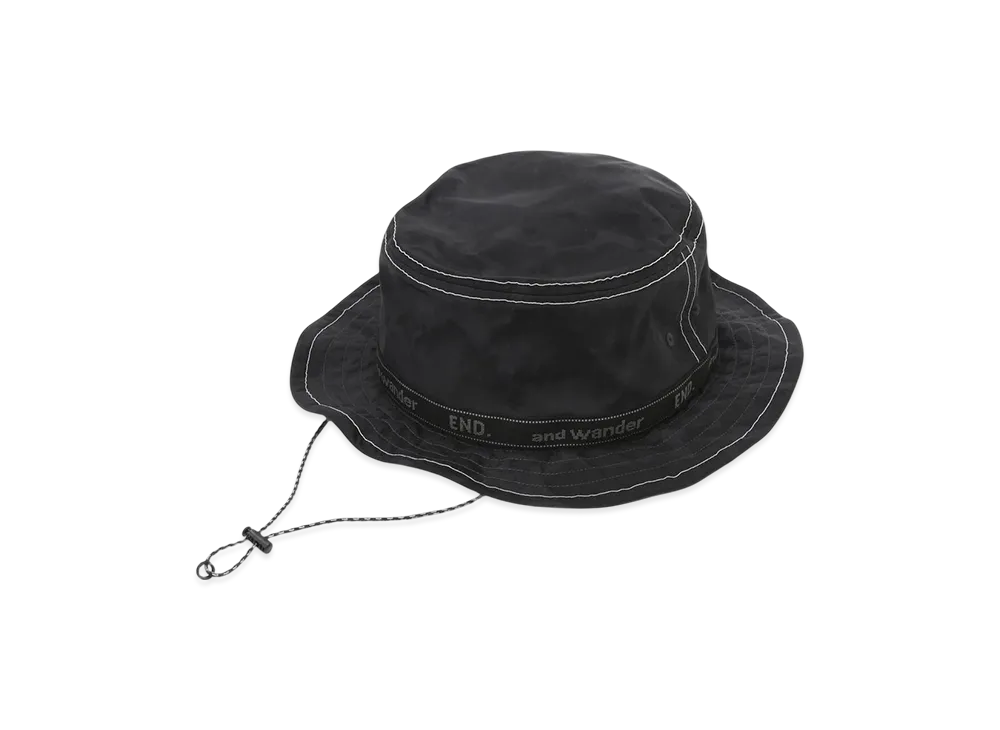 and wander Printed JQ Tape Hat "Charcoal"