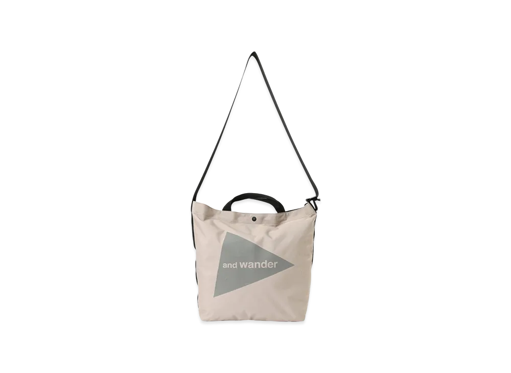 and wander Recycle Ox Tote Bag "Beige"