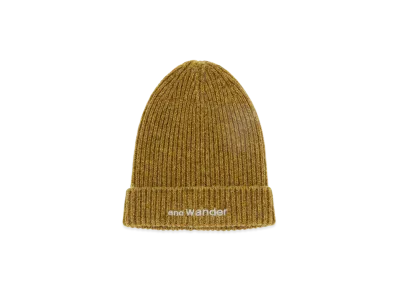 and wander Shetland Wool Cap "Camel"