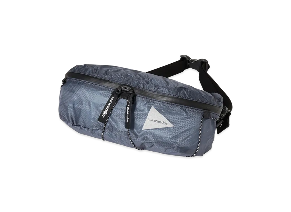 and wander Sil Waist Bag "Blue"
