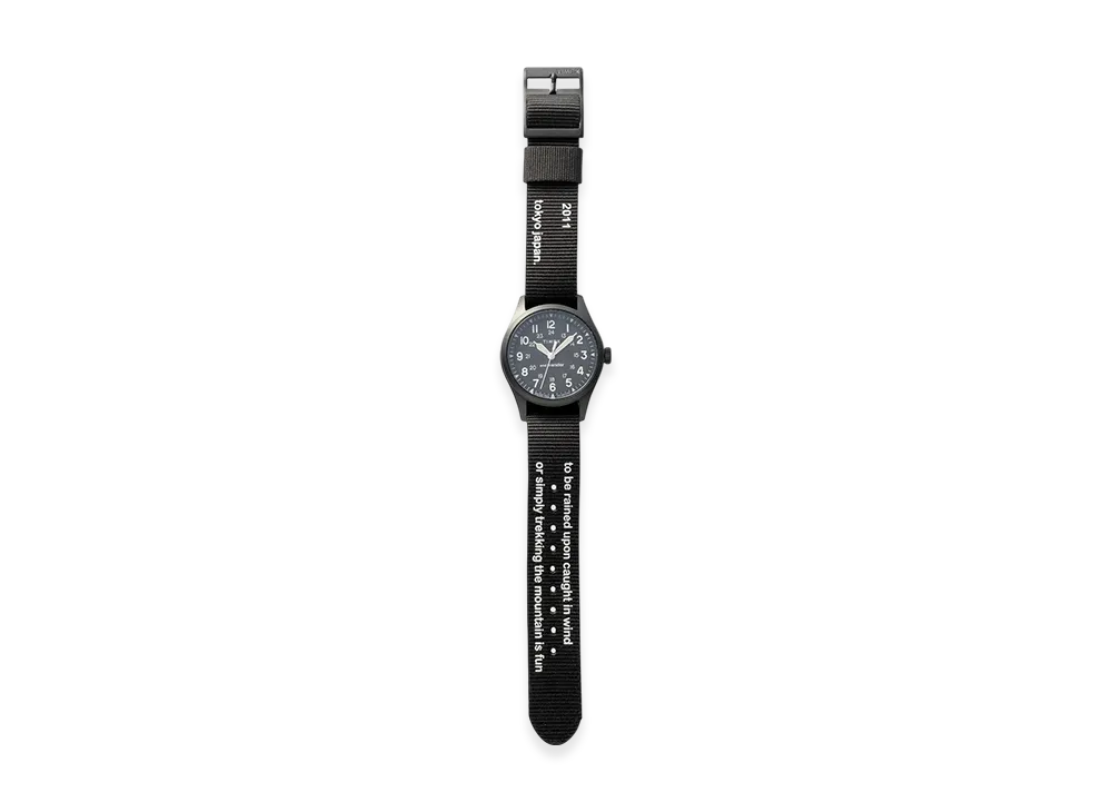 and wander x Timex Expedition North Field Post Solar "Black"