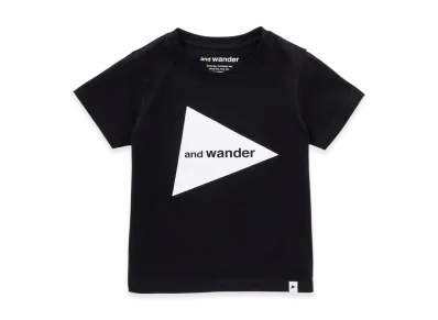 and wander Big Logo T Kids "Black"