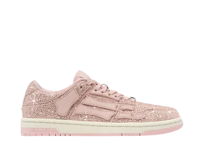 AMIRI Women's Crystal Skel-Top Low "Pink"