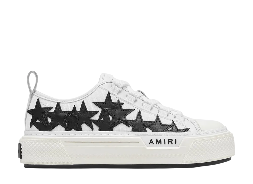 AMIRI Women's Stars Court Low "White Black"