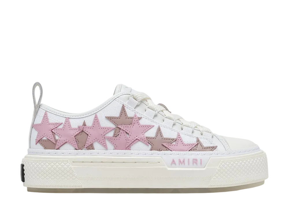 AMIRI Women's Stars Court Low "White Pink"