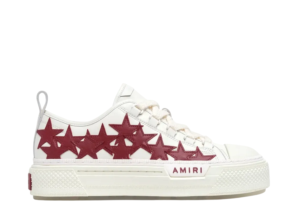 AMIRI Women's Stars Court Low "Deep Red"