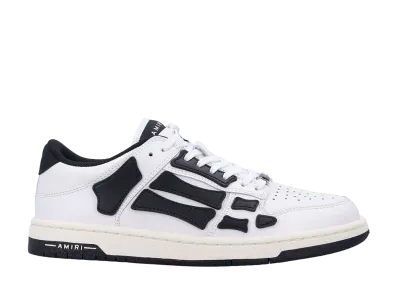 AMIRI Women's Skel Top Low "White/Black"