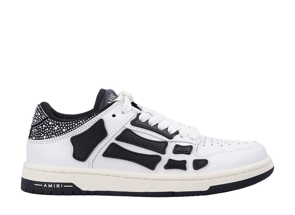AMIRI Women's Skel Top Low "Crystal/White/Black"