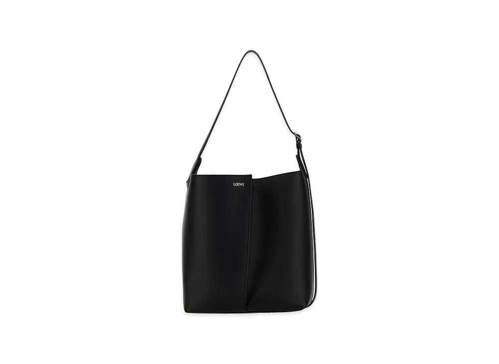 LOEWE Women's Leather Large Bilbao Bucket Bag "Black"