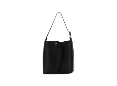 LOEWE Women's Leather Large Bilbao Bucket Bag "Black"