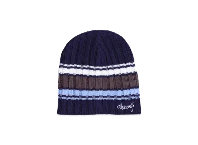 ALWAYTH Cable Knit Clyde Beanie "Silver/Grey/Blue"