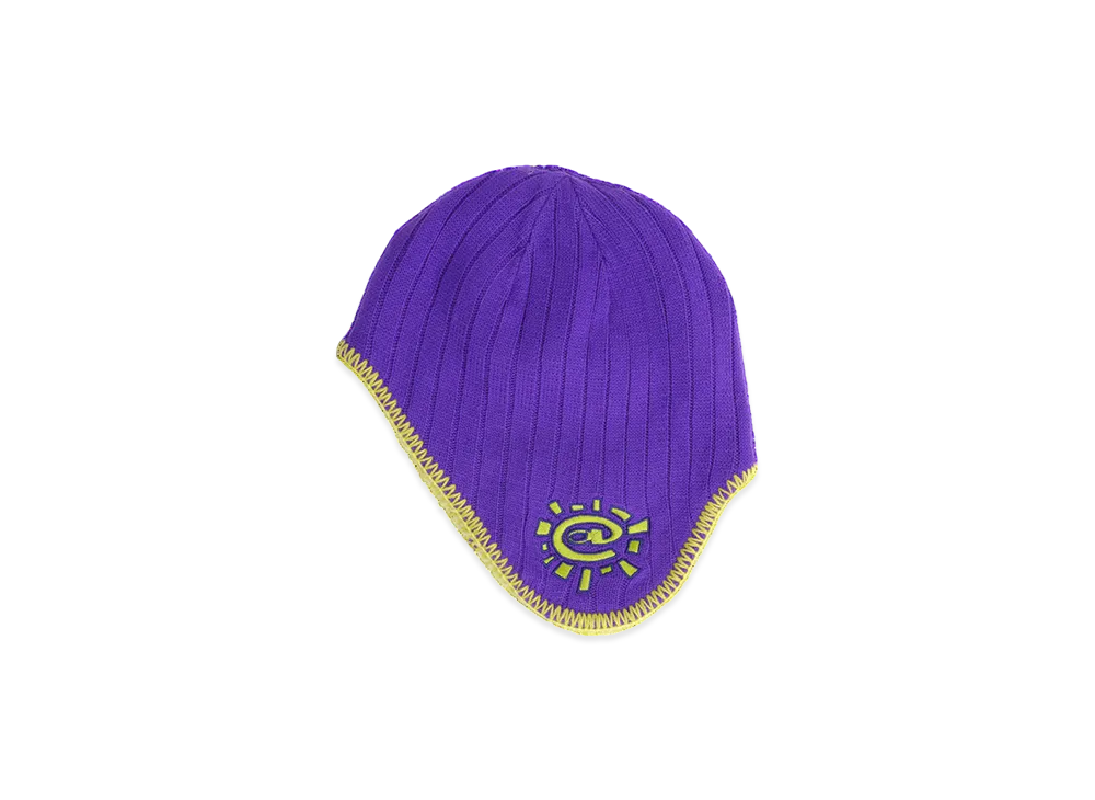 ALWAYTH Reversible Ear Flap Beanie "Purple/Green"