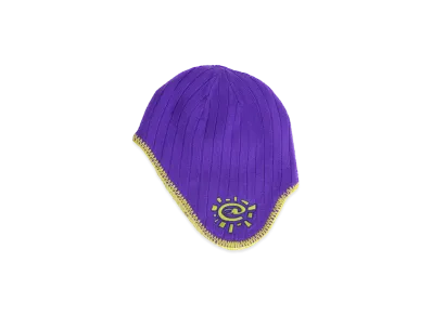 ALWAYTH Reversible Ear Flap Beanie "Purple/Green"