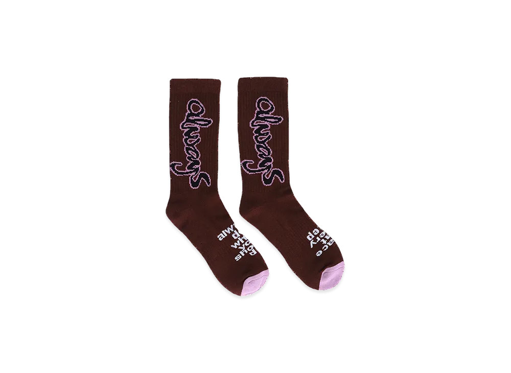 ALWAYTH Snapper Sock "Brown/Pink"