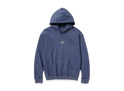 ALWAYTH Multi-colored embroidery Hoodie "Heather Blue"