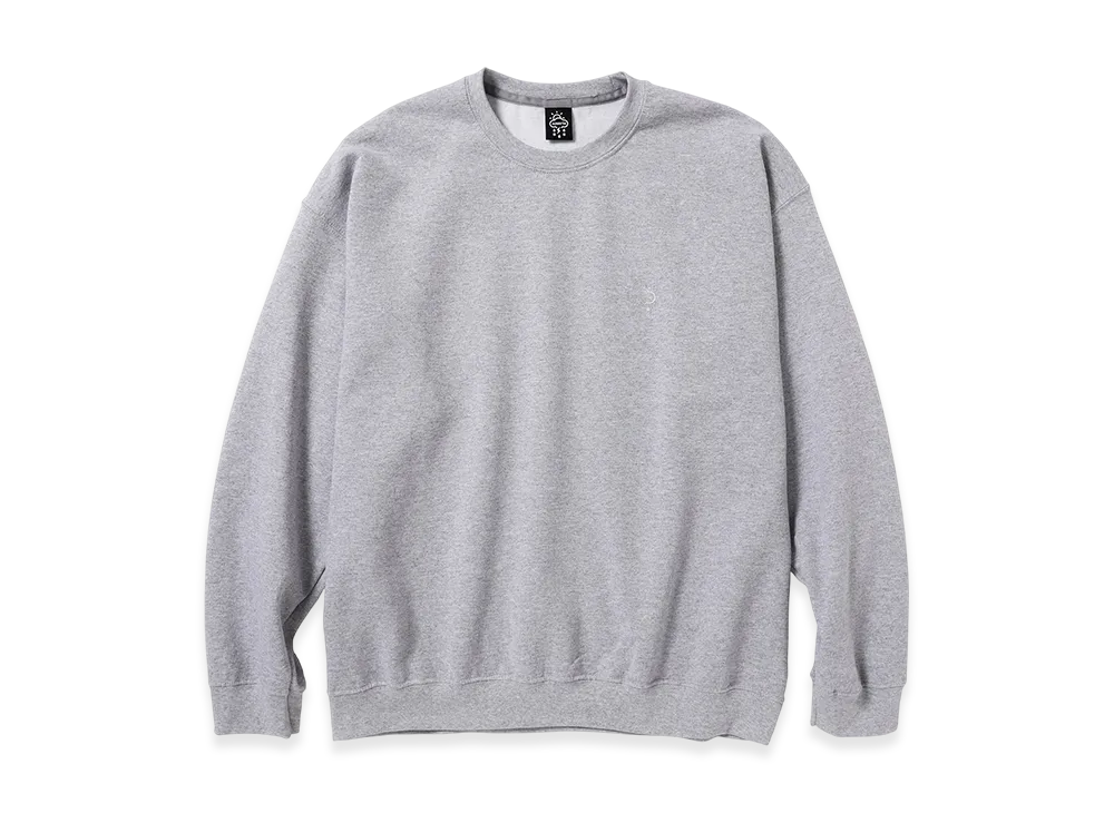 ALWAYTH Reflective logo Crewneck "Heather Gray"