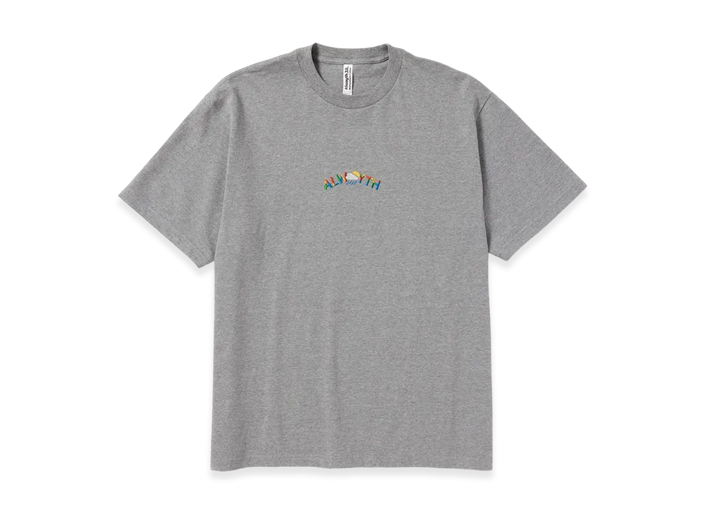 ALWAYTH Multi-colored Embroidered T-Shirt "Heather Gray"