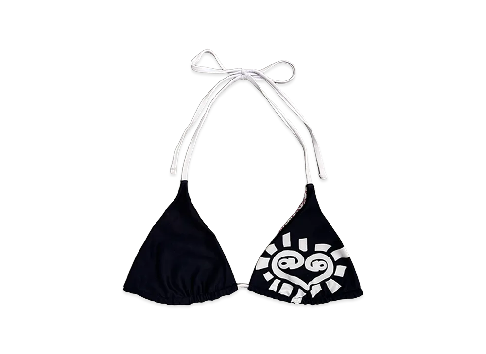 ALWAYTH Women's Reversible Black Pink He RTS Bikini Top "Black"