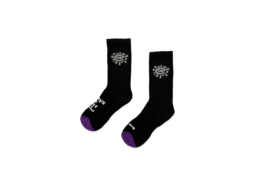ALWAYTH Grey Sun Sock "Black"