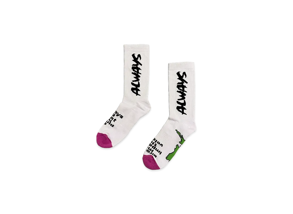 ALWAYTH Ryan Sock "White"