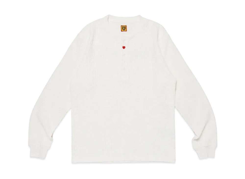 HUMAN MADE Henley Neck L/S T-Shirt 