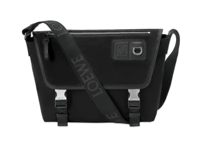 LOEWE Flex Messenger Bag Medium (Canvas & Suede) "Black"