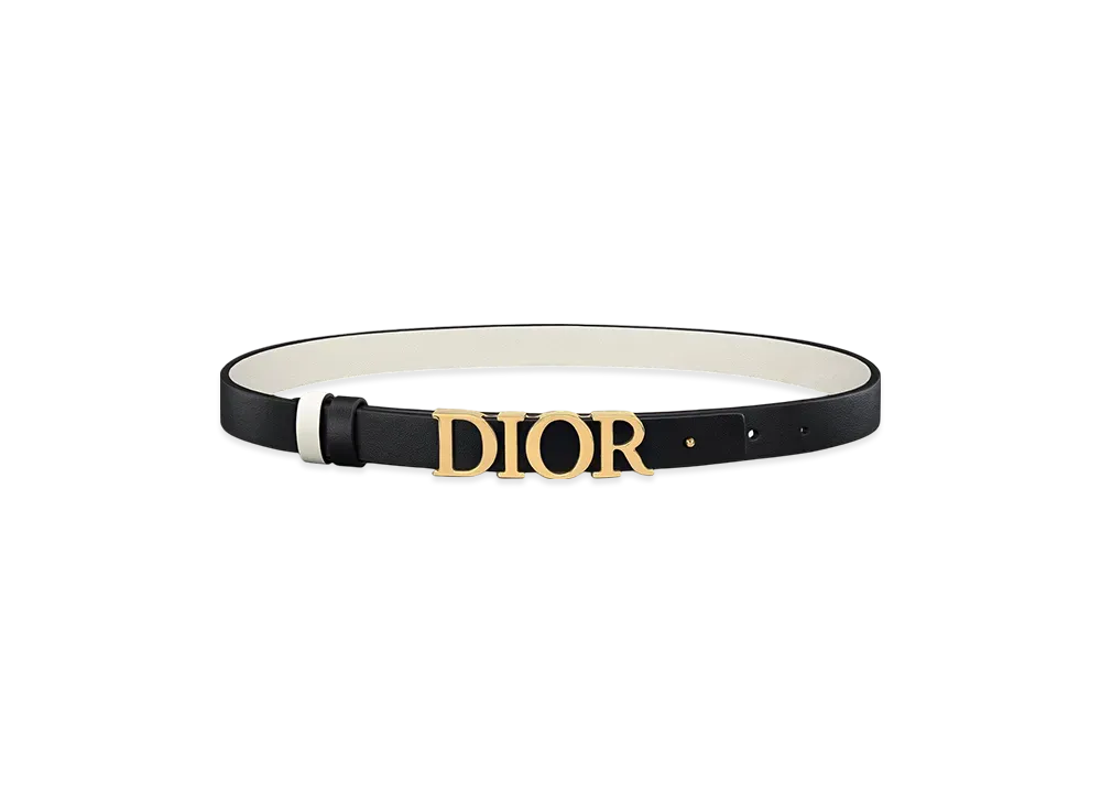 Dior Reversible D-Dream Belt Smooth Calfskin 20mm "Black/Latte"