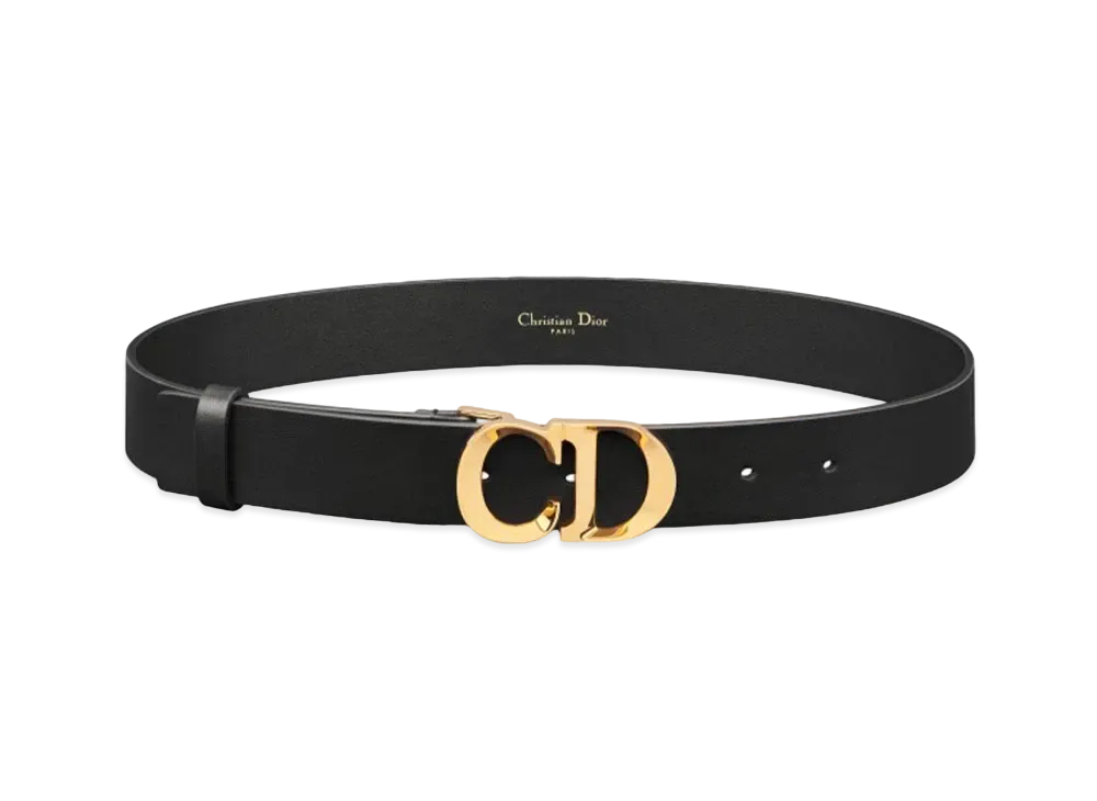 Dior C'est Dior Belt Smooth Calfskin 30mm "Black"