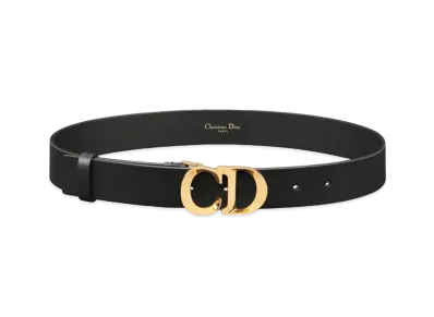 Dior C'est Dior Belt Smooth Calfskin 30mm "Black"